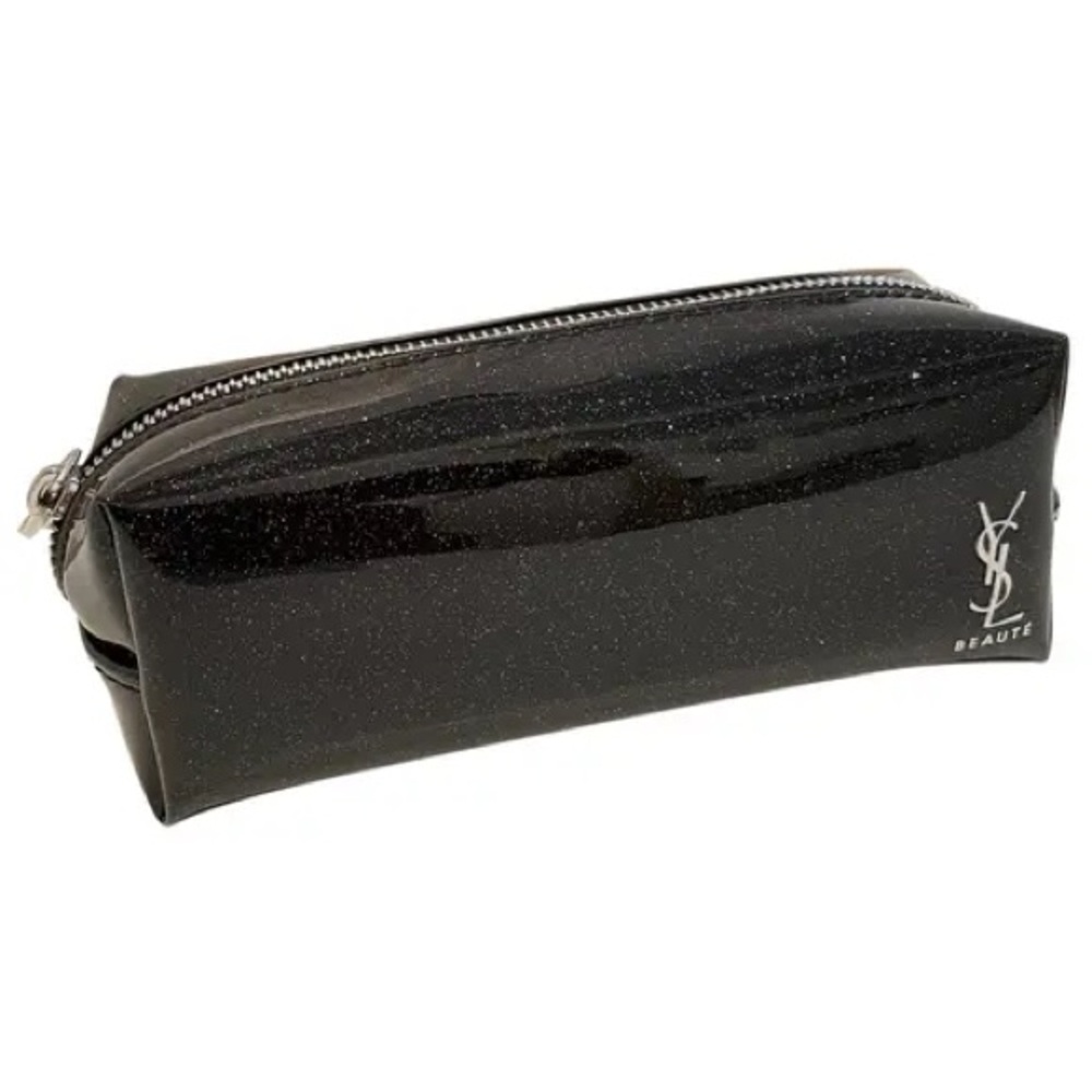 YSL Black Sparkly Mini Cosmetics Pouch